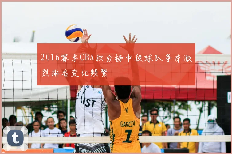 2016赛季CBA积分榜中段球队争夺激烈排名变化频繁