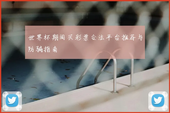 世界杯期间买彩票合法平台推荐与防骗指南
